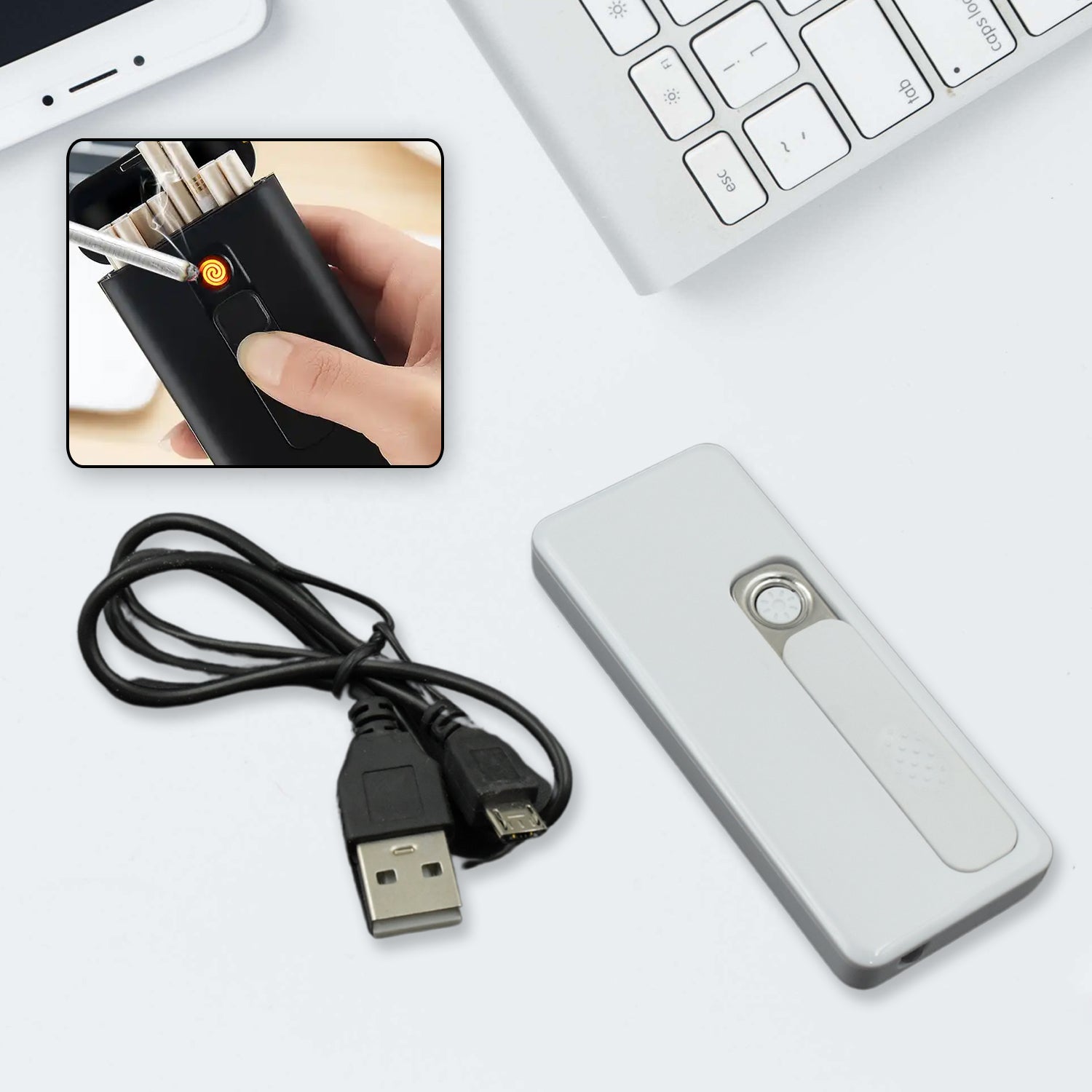 8884 Stylish Electric USB Lighter for Men & Women, Regular Cigarettes Portable USB Rechargeable Flameless, Coil Slim Cigarette Lighter with Charging Cable, Windproof E lighter, Lighter for Smoking (1 Pc Mix Deisign & Color ) 8884 Stylish Electric USB Lighter for Men & Women, Regular Cigarettes Portable USB Rechargeable Flameless, Coil Slim Cigarette Lighter with Charging Cable, Windproof E lighter, Lighter for Smoking (1 Pc Mix Deisign & Color )